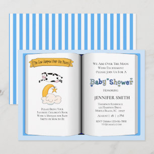 Book Theme Baby Shower Invitation (Boy)