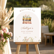 Book Theme Baby Shower Welcome Sign