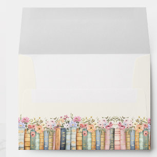 Book Theme Bridal Shower Envelope