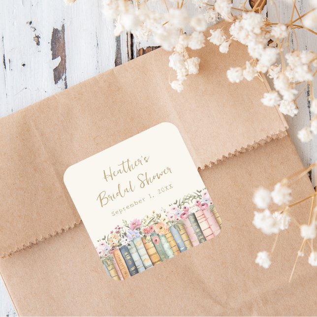 Book Theme Bridal Shower Sticker (Book Theme Bridal Shower Sticker
)