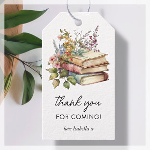 Book Themed   Baby Shower Thank You Favour Gift Tags