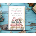 Book Themed Bridal Shower Invitation<br><div class="desc">Book Themed Bridal Shower Invitation,  Book Shower Invitation,  Library Bridal Shower Invite,  Storybook Bridal Shower Invite,  watercolor,  a new chapter begins</div>