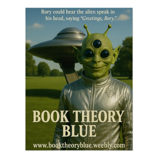 Book Theory Blue alien poster (Front)