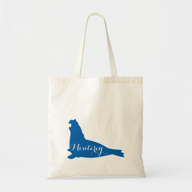 Book Tote Bag Bags Monterey California Sea Lion (Front)