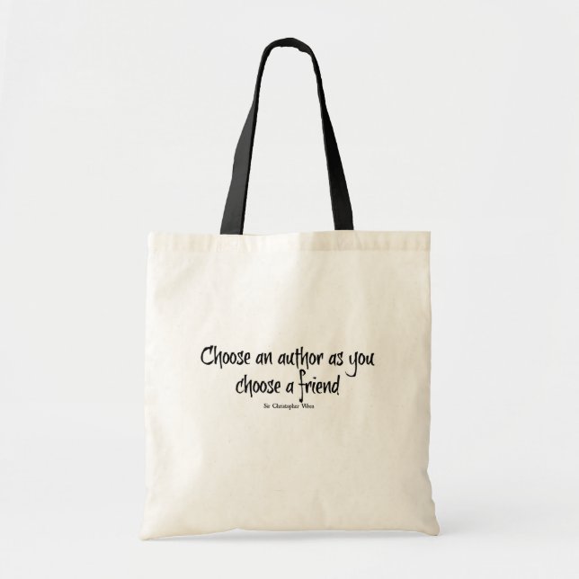 Book Tote Bag - Sir Christopher Wren (Front)