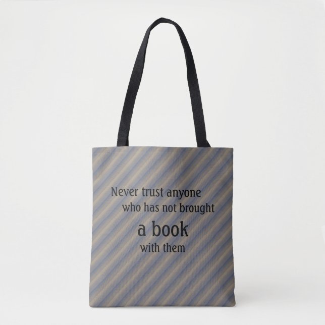 Book Tote - Lemony Snicket Quote (Front)