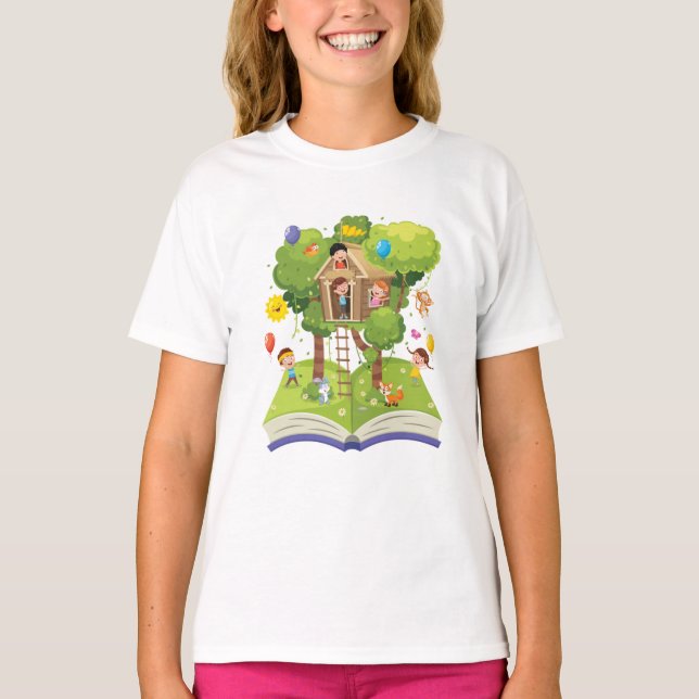 Book Tree House T-Shirt (Front)