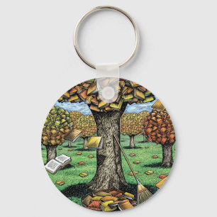 Book Tree keychain