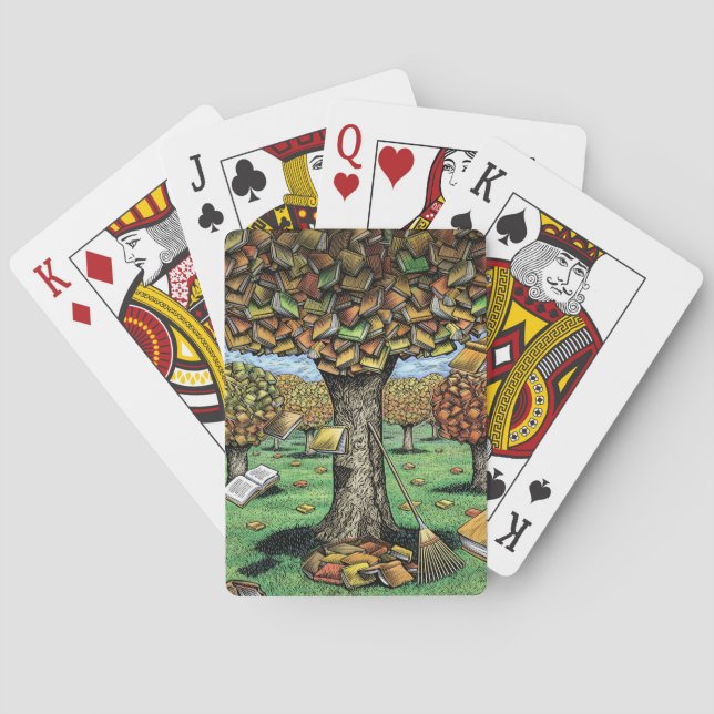 Book Tree playing cards (Back)