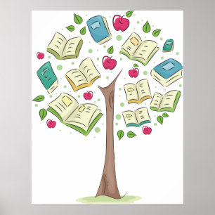 Book Tree Poster