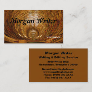 Book Tunnel Freelance Writer Author, ZSSG Business Card