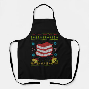 Book Ugly Christmas Apron