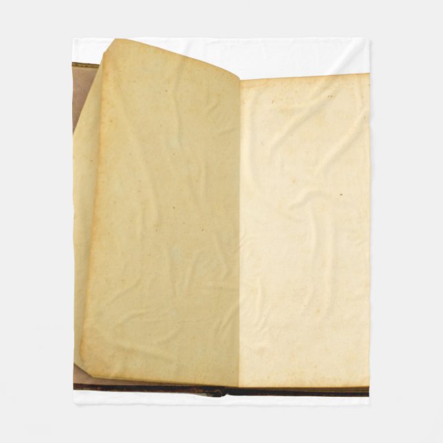 Book vintage old texture retro fleece blanket (Front)