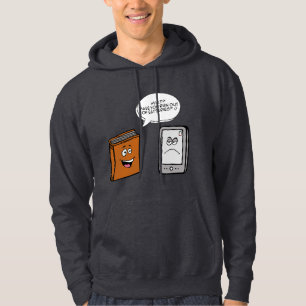 Book vs eBook Hoodie
