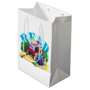 Book Wagon Medium Gift Bag