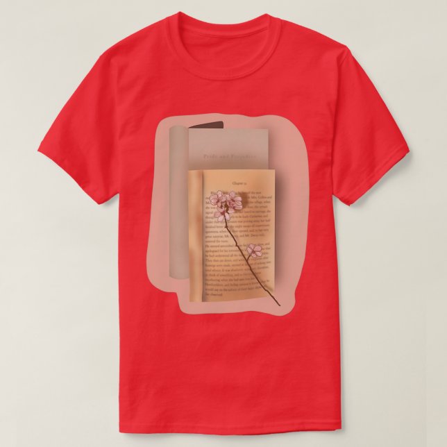 Book with flower growing out T-Shirt (Design Front)