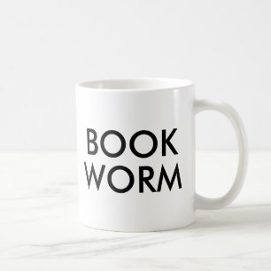 Book Worm Cute Modern Book Lover Mug