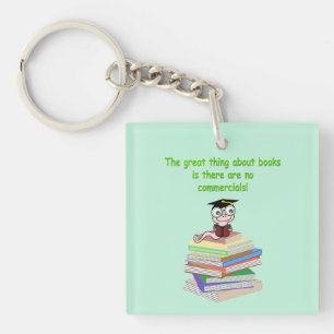 Book Worm Key Ring
