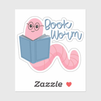 Book Worm Stickers For Kindle Tablet