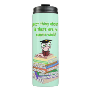 Book Worm Thermal Tumbler
