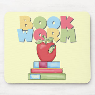 Book Worm Tshirts and Gifts Mouse Mat