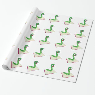 Book Worm Wrapping Paper