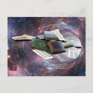 Book Wormhole Postcard