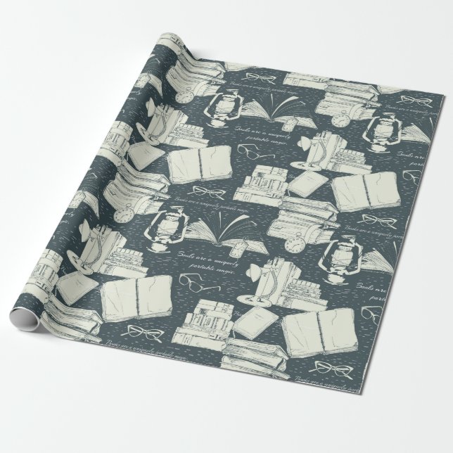 Book Wrapping Paper (Unrolled)