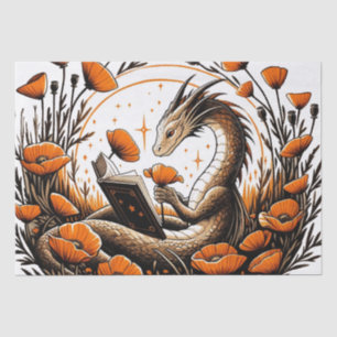 Book Wyrm Bookwyrm Reading humour                  Tissue Paper