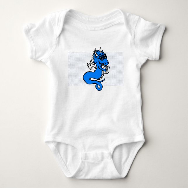 Book Wyrm In Training Baby Bodysuit (Front)