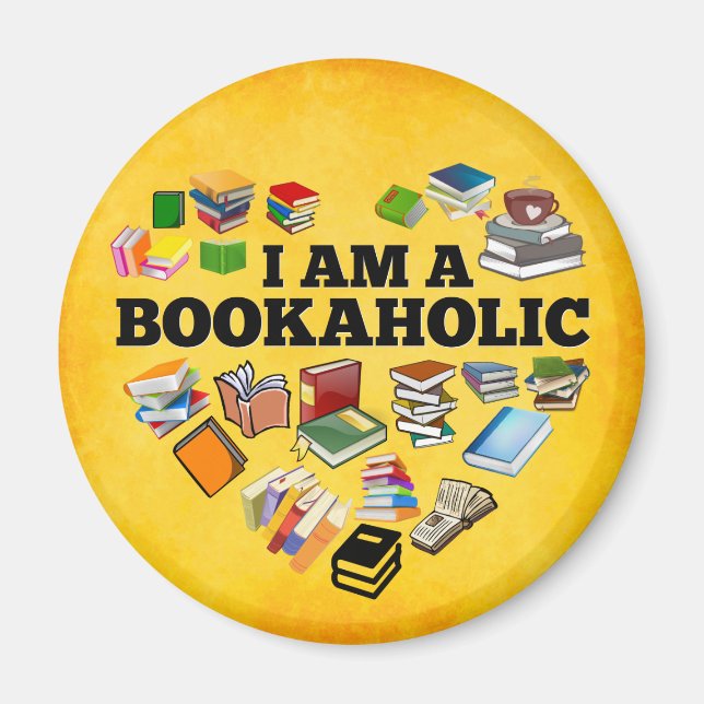 Bookaholic Book Addict Magnet (Front)