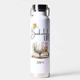 Bookaholic Book Lovers Cute and Trendy Water Bottle