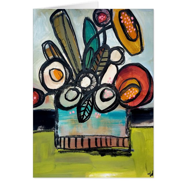 Bookay -- handpainted floral (Front)