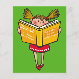 Bookclub group book session flyer