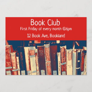 Bookclub group book session invitation
