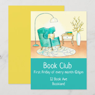 Bookclub group book session invitation