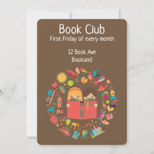 Bookclub group book session invitation