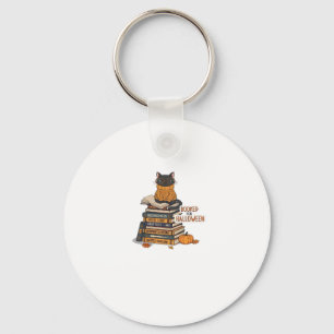 Booked For Halloween Cat Lover Classic T-Shirt Key Ring