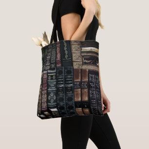 Booked For The Night Vintage Tote Bag