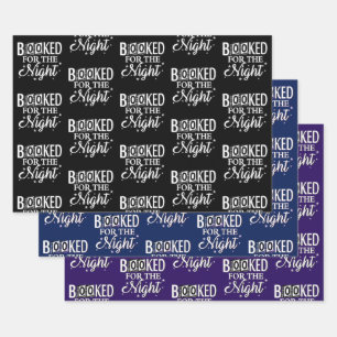 Booked For The Night Wrapping Paper Sheet
