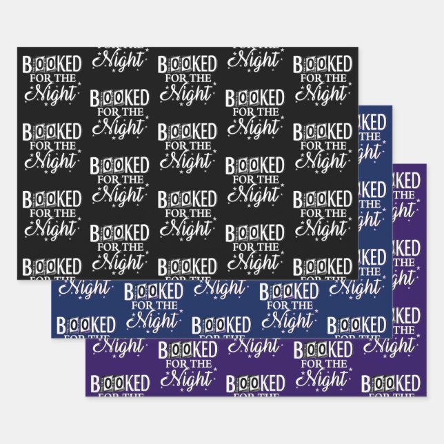 Booked For The Night Wrapping Paper Sheet (Set)