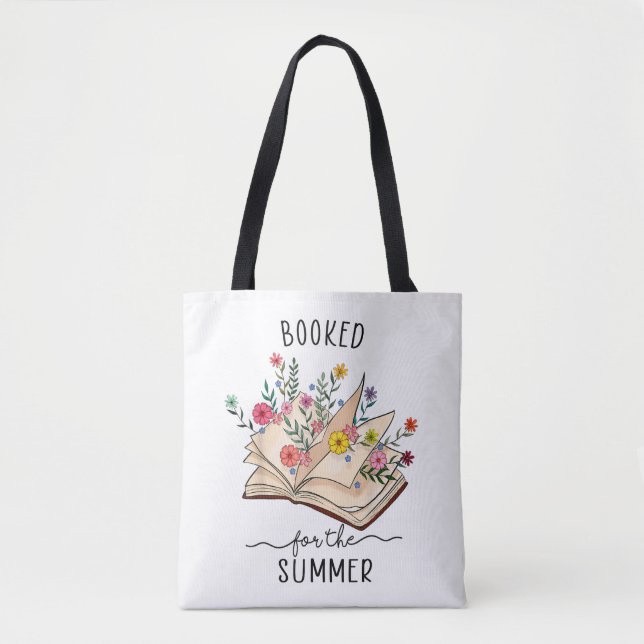 Booked For The Summer Reading Librarian Read Wildf Tote Bag (Front)