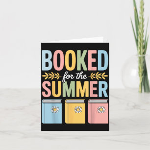 Booked For The Summer Reading Literary Quote Book Card