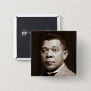 Booker T Washington Freedman & American Educator B 15 Cm Square Badge