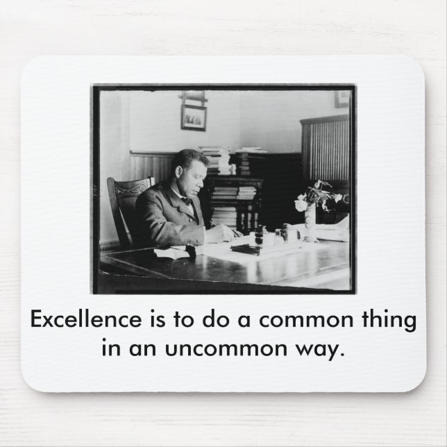 Booker T. Washington Mouse Mat (Front)