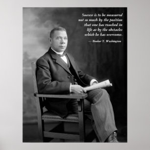 Booker T. Washington Quotation Poster