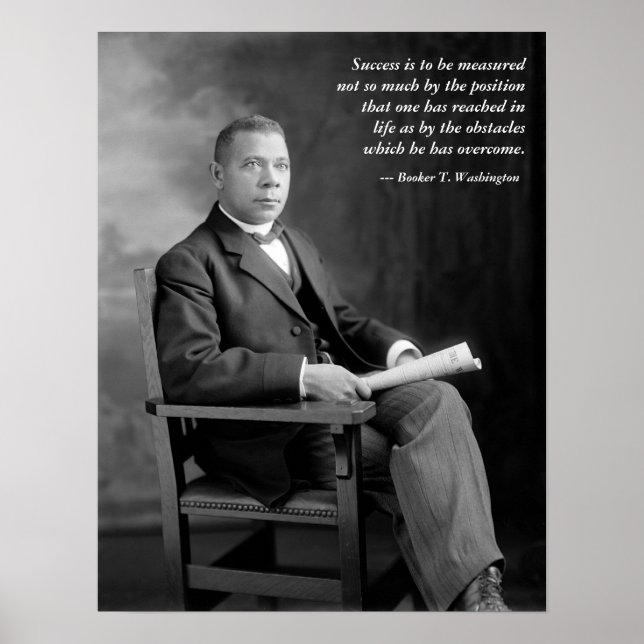 Booker T. Washington Quotation Poster (Front)