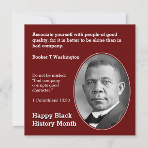 BOOKER T WASHINGTON Quote Scripture Motivational