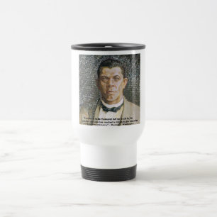 Booker T Washington & Success Quote Travel Mug