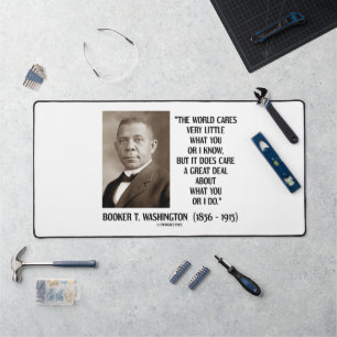Booker T. Washington World Cares Very Little Great Desk Mat